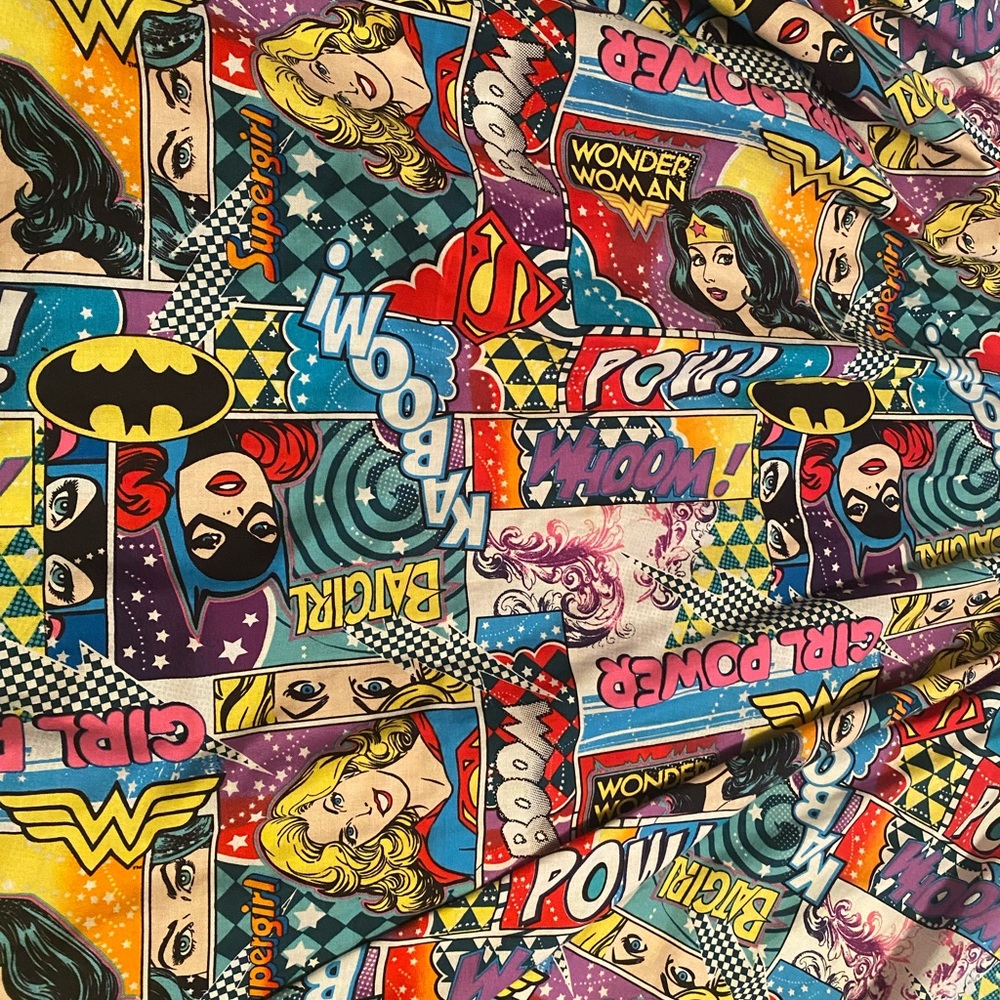Colorful Comic Print Women Skirt - your superhero’s in one pretty bespoke piece - Picture 3 of 7